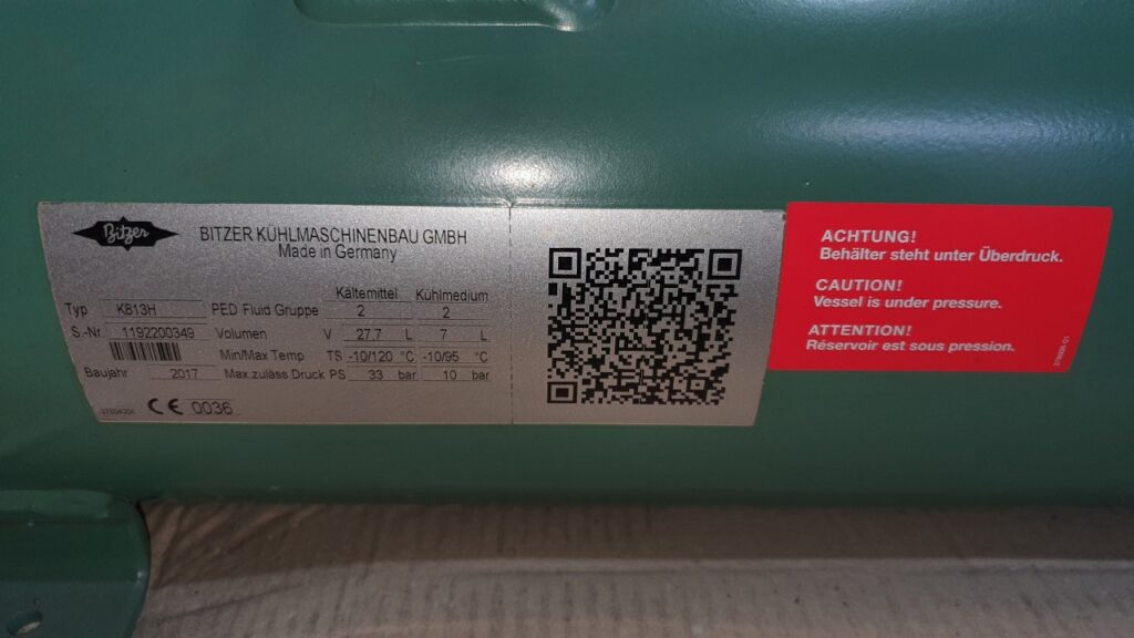 Bình ngưng giải nhiệt nước BITZER – K813H