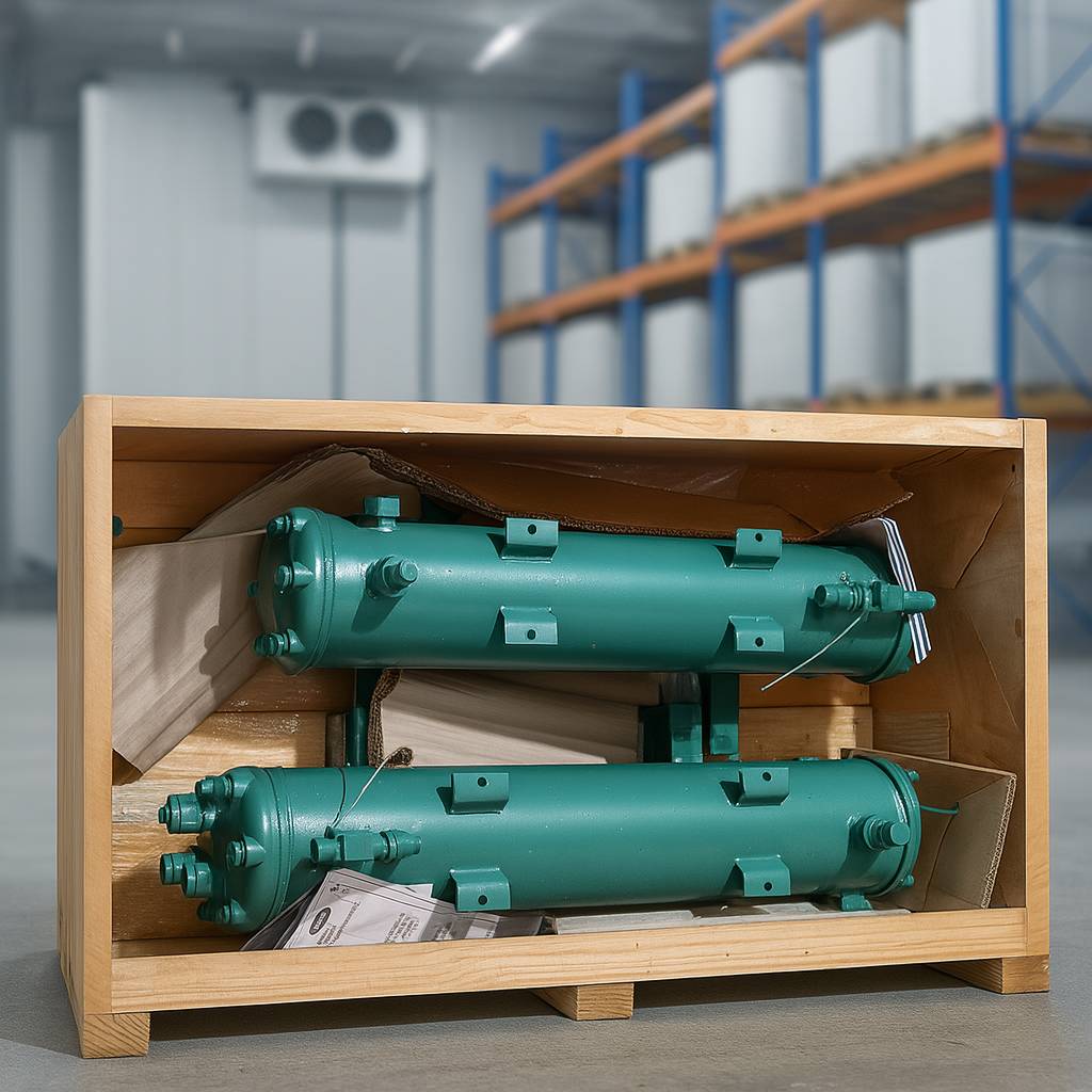 Bình ngưng ống chùm Bitzer giải nhiệt nước biển