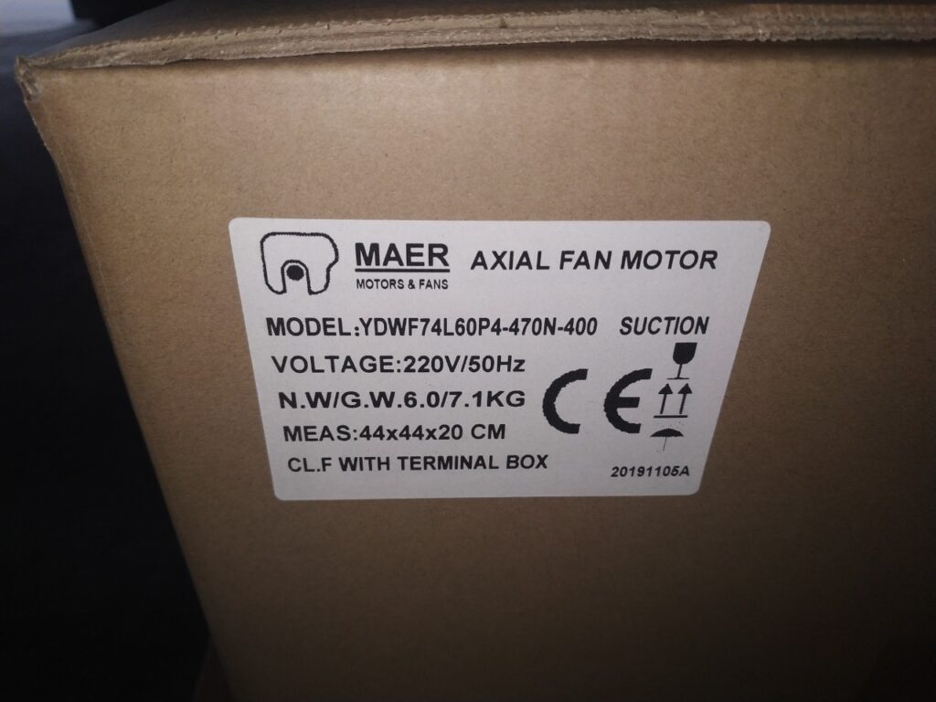 Quạt dàn lạnh MAER YDWF74L60P4-470N-400A