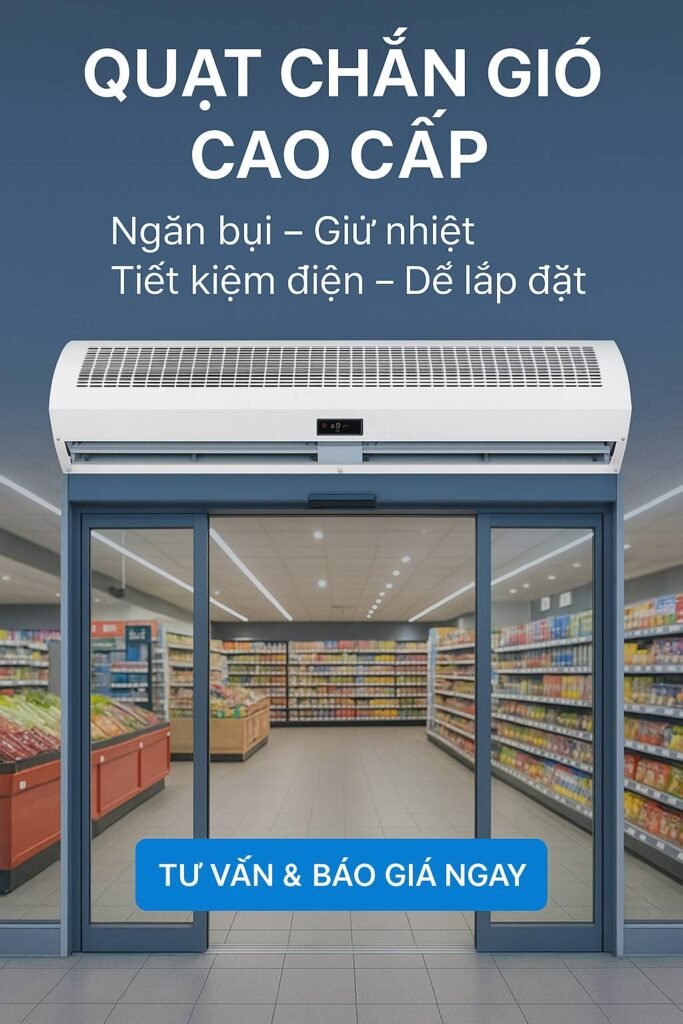 quạt chắn gió - quạt cắt gió