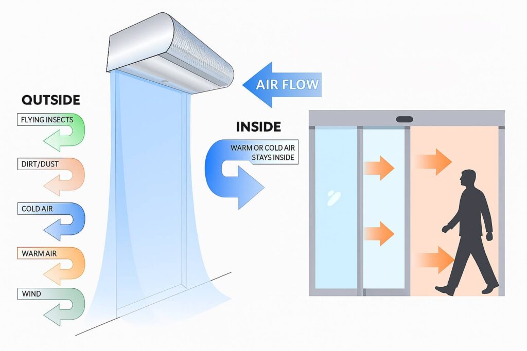 So Sánh Quạt Cắt Gió – Quạt Chắn Gió & Cửa Tự Động: Giải Pháp Nào Phù Hợp Cho Bạn?