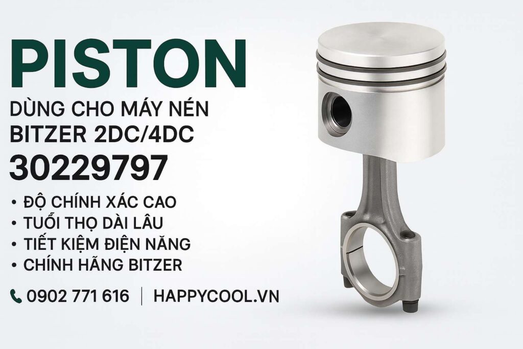 PISTON dùng cho máy nén BITZER 2DC/4DC – 30229797