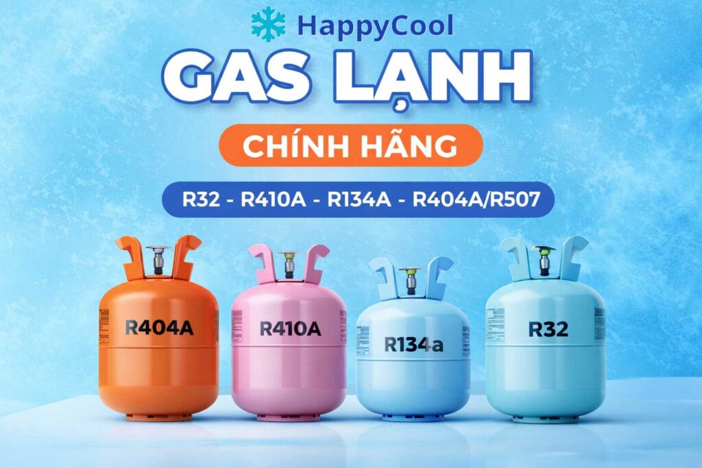 Gas lạnh - môi chất lạnh chính hãng