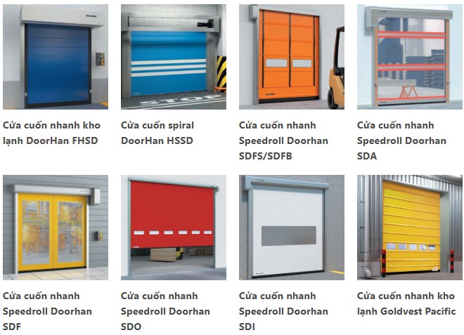 Có thể lắp cửa cuốn tốc độ cao đồng thời cùng quạt chắn gió