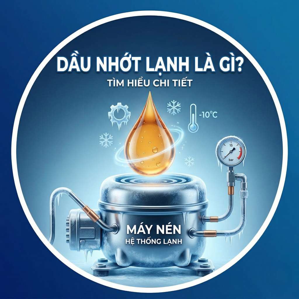 Dầu nhớt lạnh là gì? Hướng dẫn chọn dầu máy nén lạnh đúng kỹ thuật