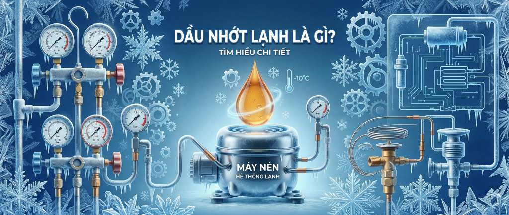 Dầu nhớt lạnh là gì? Hướng dẫn chọn dầu máy nén lạnh đúng kỹ thuật